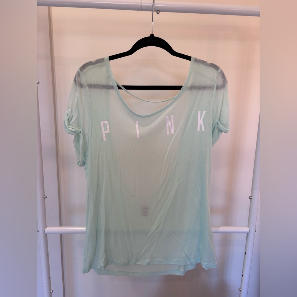 Victoria's Secret Light Green Short Sleeve Tee